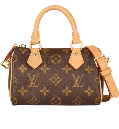 Nano Speedy, &pound;1,300, Handbags, Brown, Canvas, Front view